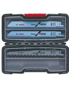 Bosch-Set de Tough Box Basic Wood and Metal de 15 unidades | Pereda
