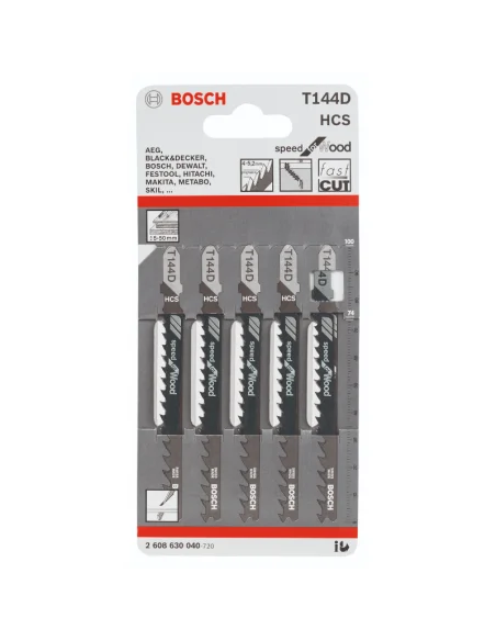 Hoja de sierra de calar T 144 D Speed for wood 5 uds.