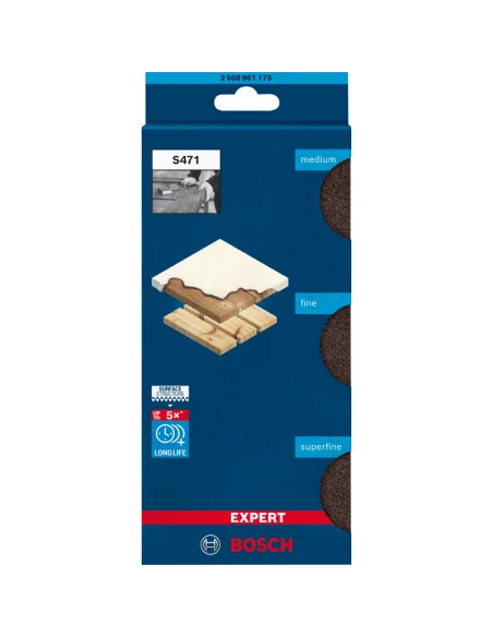 Esponja de lija EXPERT S471 Standard 3 unidades embalaje Esponja de lija EXPERT S471 Standard 3 unidades embalaje