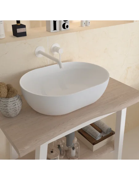 Lavabo sobre encimera Monaco Solid 48x35 cm Lavabo sobre encimera Monaco Solid 48x35 cm