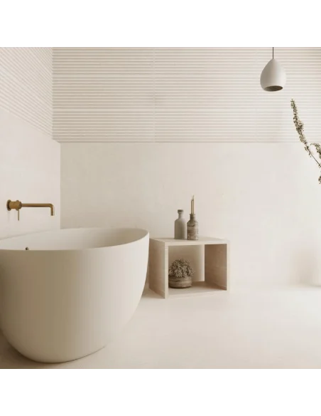 Azulejo pared Sospiro relieve color marfil Pamesa