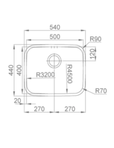 Fregadero acero RODI BELEM B/E 50x40. Principal 2