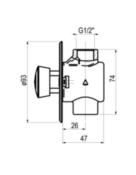Embellecedor plano dibujo