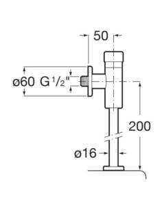 Fluxómetro para inodoro 2