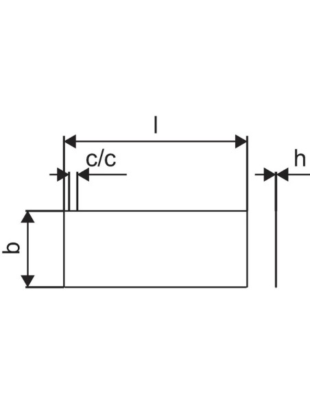 Panel autofijación Klett TWINBOARD 24 unidades UPONOR. Dibujo Técnico.