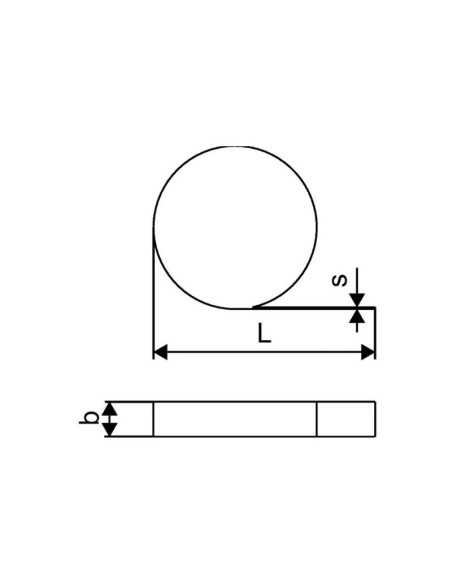 Zócalo perimetral TWINBORAD adhesivo 20 m UPONOR. Dibujo tecnico