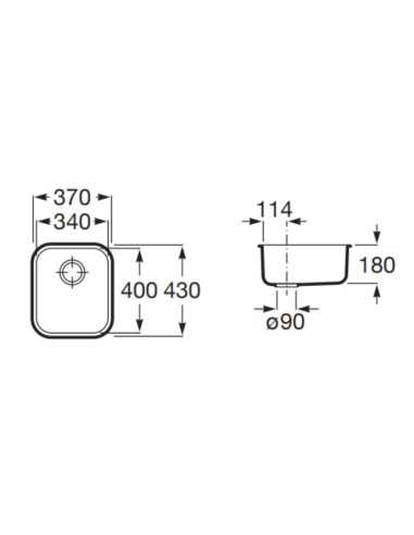 Medidas fregadero Lisboa 34