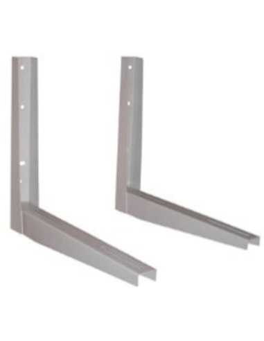 Juego soporte soldado para aire acondicionado. Vista lateral.