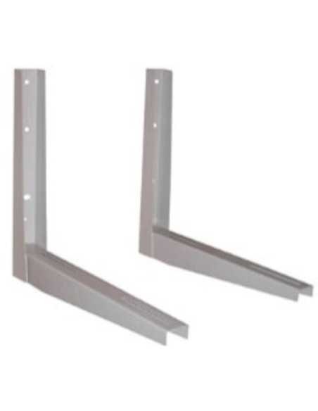 Juego soporte soldado para aire acondicionado. Vista lateral.