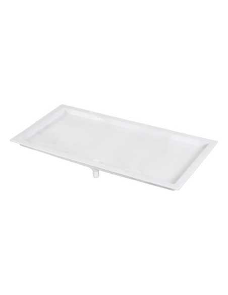 Bandeja de recogida de condensados simple. Lateral.