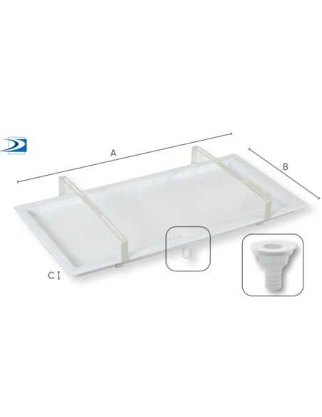 Bandeja de recogida de condensados simple. Principal.