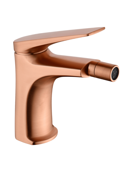 Grifo bidet oro rosa cepillado Delos Imex | Pereda