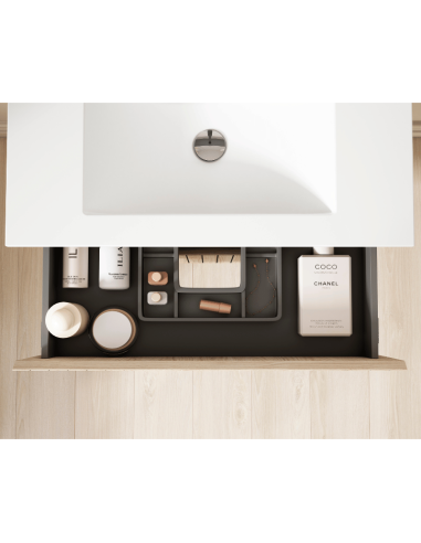 Mueble baño suspendido Boreal rayas (Interior)