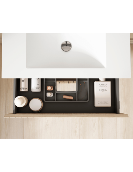 Mueble baño suspendido Boreal rayas (Interior)