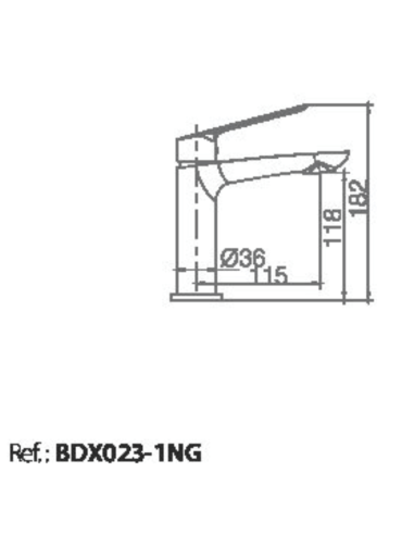 Grifo lavabo Luxor IMEX (Medidas)