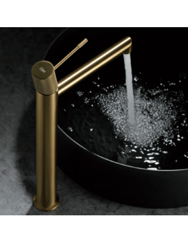 Grifo lavabo oro cepillado Line IMEX