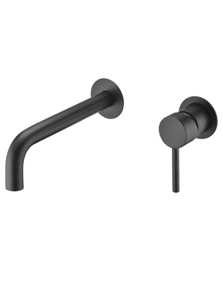 Grifo lavabo mural negro Etna IMEX