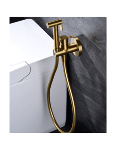 Ducha bidet empotrada oro cepillado Munich IMEX 2