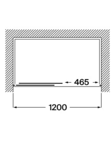 Mampara Victoria plus L2-E frontal ROCA (Medidas)