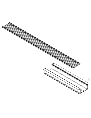 Canaleta y rejilla exterior 1.20 mts Raynex GURÚ