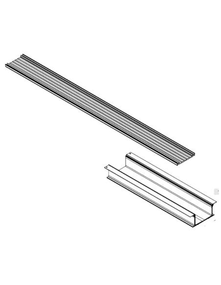 Canaleta y rejilla exterior 1.20 mts Raynex GURÚ