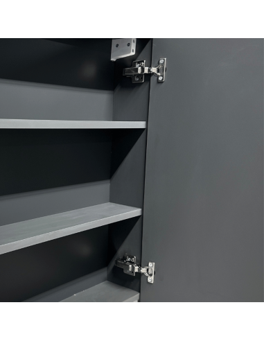 Interior espejo camerino con luz led Roble