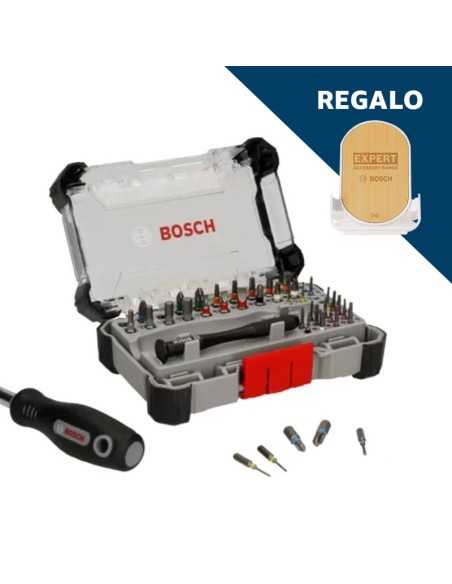 Maletín con 42 piezas de precisión y estándar BOSCH + ¡Cargador soporte de Regalo!