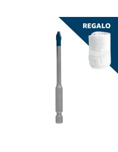 Broca para cerámica HEX-9 HardCeramic 6x90 mm BOSCH + ¡Toalla gimnasio de Regalo!