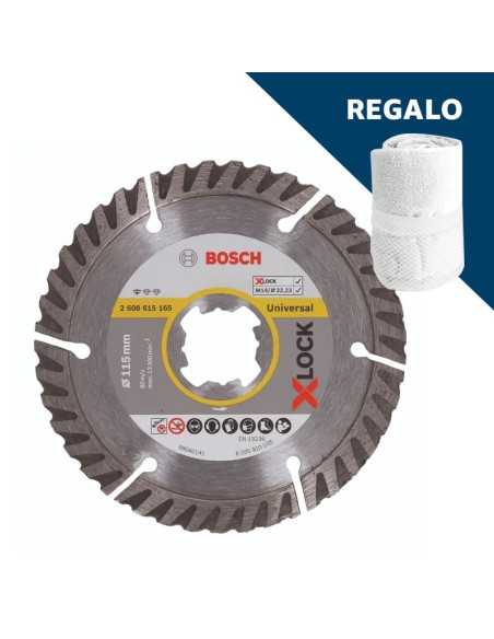 Disco de diamante dentado BS X-LOCK 115 mm BOSCH + ¡Toalla gimnasio de Regalo! Disco de diamante dentado BS X-LOCK 115 mm BOSCH + ¡Toalla gimnasio de Regalo!