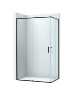Mampara de ducha angular Victoria plus 2L2 perfil negro ROCA