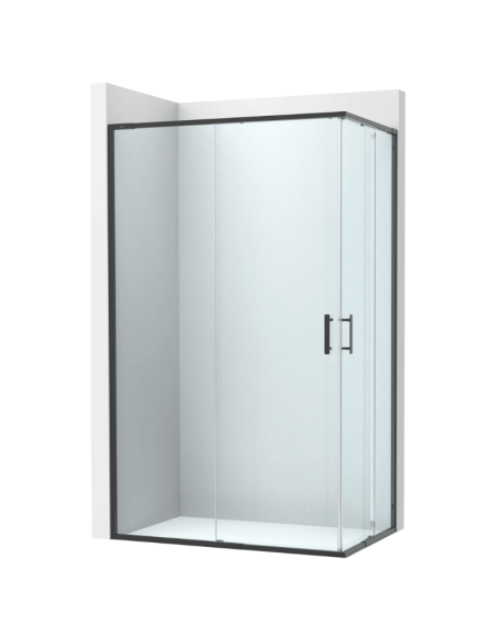 Mampara de ducha angular Victoria plus 2L2 perfil negro ROCA