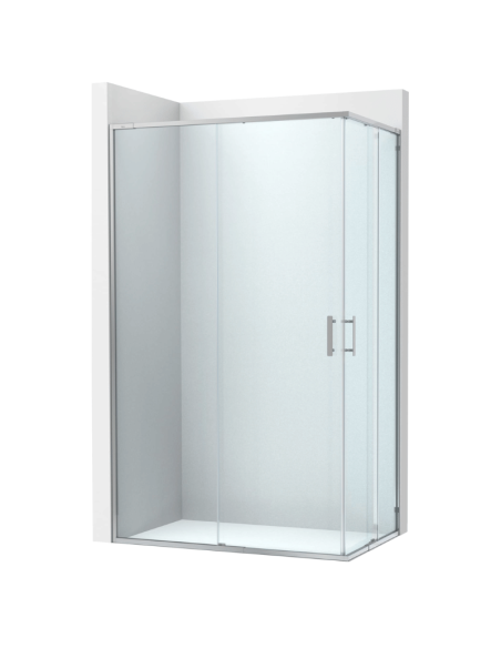 Mampara de ducha angular Victoria plus 2L2 perfil plata ROCA