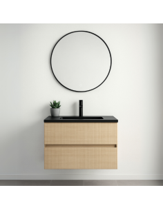Mueble de baño LINEAS suspendido Roble Pegasus