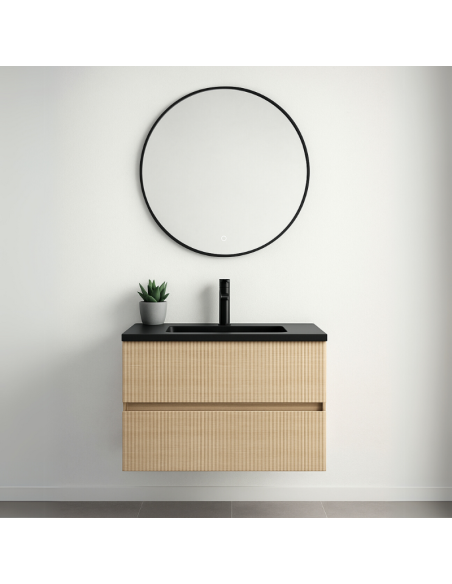 Mueble de baño LINEAS suspendido Roble Pegasus Mueble de baño LINEAS suspendido Roble Pegasus