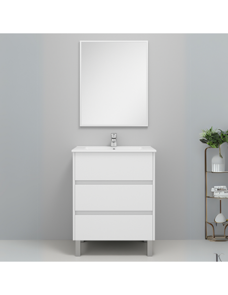 Mueble baño fondo reducido blanco LAGO