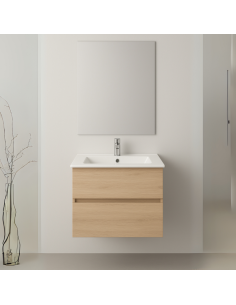 Mueble de baño fondo reducido color blanco OASIS 2