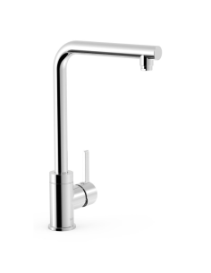 Grifo de cocina recto cromado TRES | Pereda