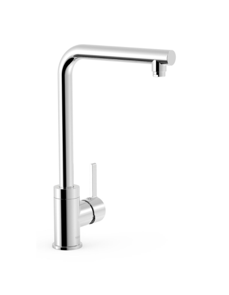 Grifo de cocina recto cromado TRES | Pereda