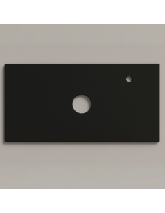 Tapa negra para mueble de lavabo Microtec