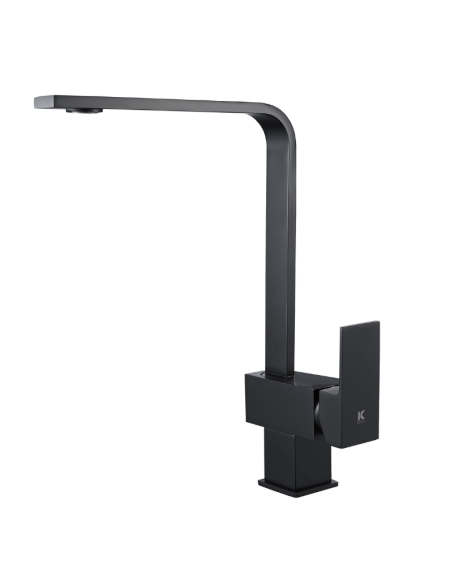 Grifo cocina recto color negro Kubic