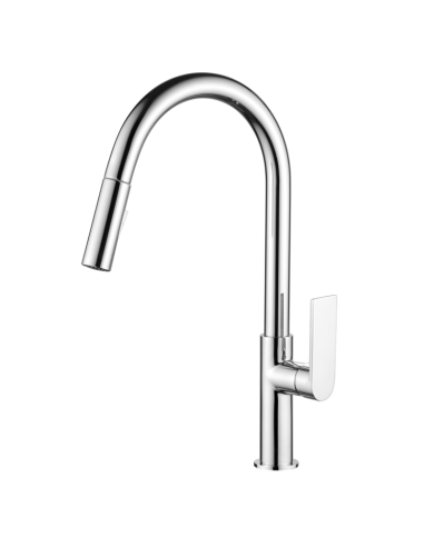 Grifo cocina extraíble cromado Alpha AQG