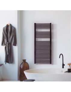 Radiador toallero Zeta T negro 2