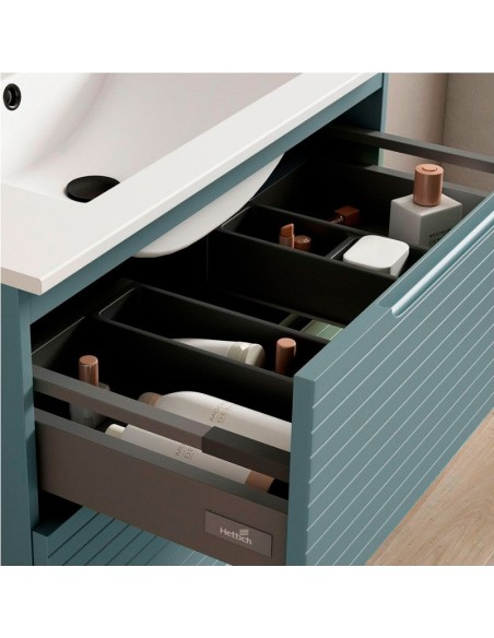 Mueble baño con patas Paris. 70, 80, 100x45 cm blanco o verde | Pereda