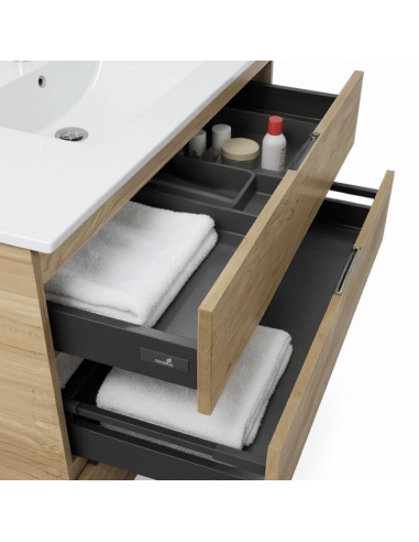 Mueble de baño madera NEPAL con patas / 1 y 2 senos · Pereda