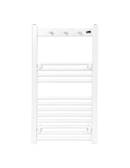 Radiador toallero hidráulico de acero en blanco de 80 x 50 cm. Pereda.