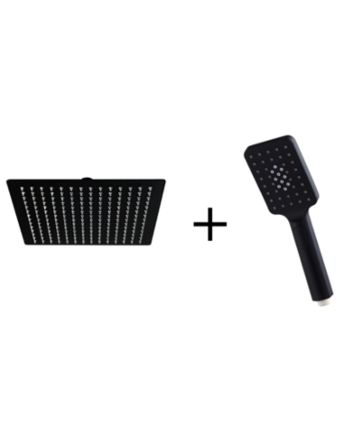 Ducha y rociador de 25x25 cm Nite AQG