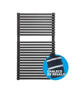 Radiador toallero negro 80x50 Cicsa Isoi · Pereda