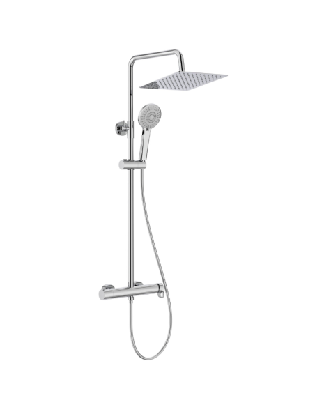 Columna de ducha cromada Vega Plus Square ROCA