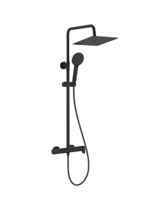 Columna de ducha negra Vega Plus Square ROCA