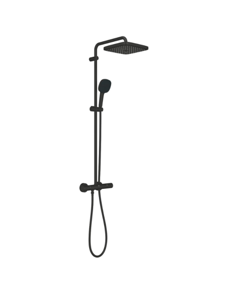 Columna de ducha negra Tempesta System 250 Cube GROHE